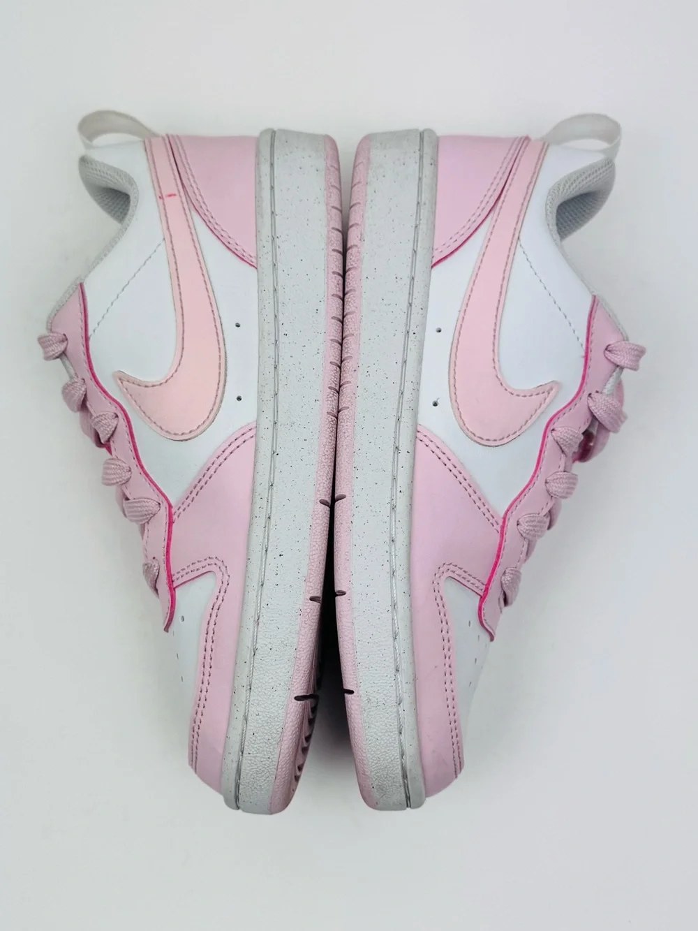 Nike Court Borough Low Recraft GS. White/ Pink. Youth size 3.5. Great condition.